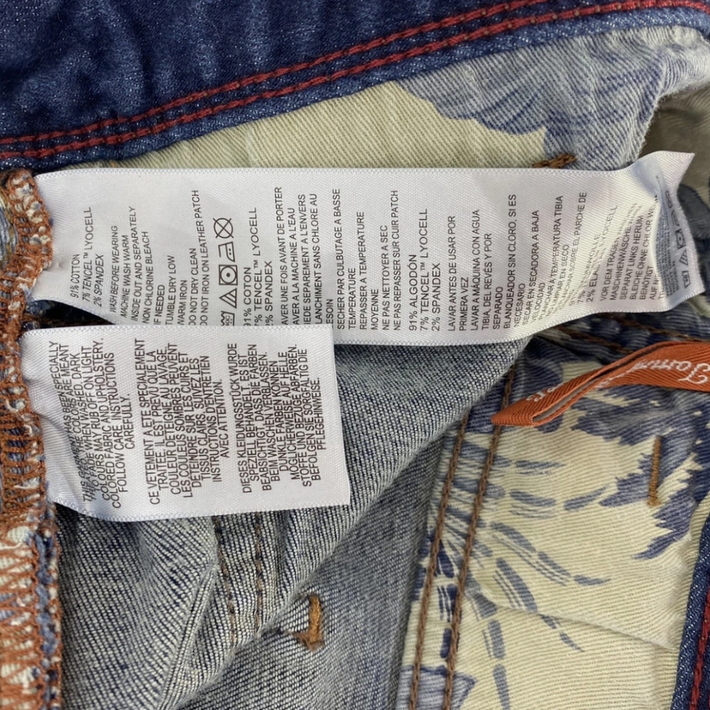 Tommy Bahama 42 X 30 Dark Wash Costa Rica Blue Straight-Leg Jeans - Picture 4 of 7